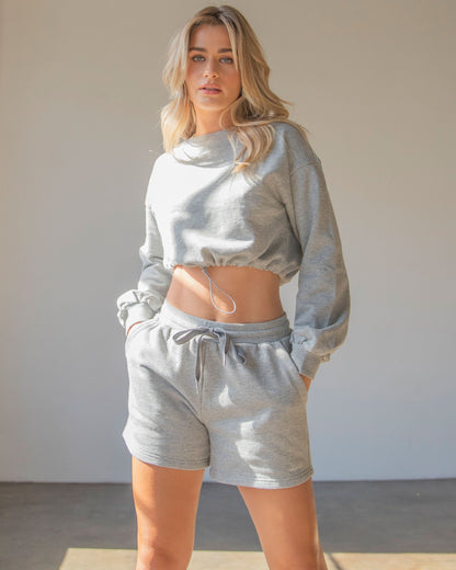 French Terry Biker Sweatshorts