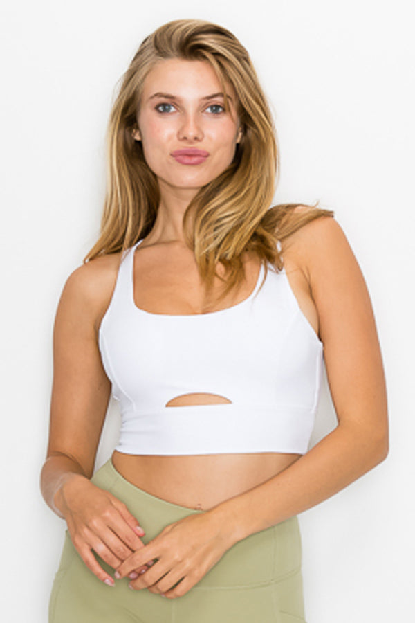 Front Slit Sports Bra