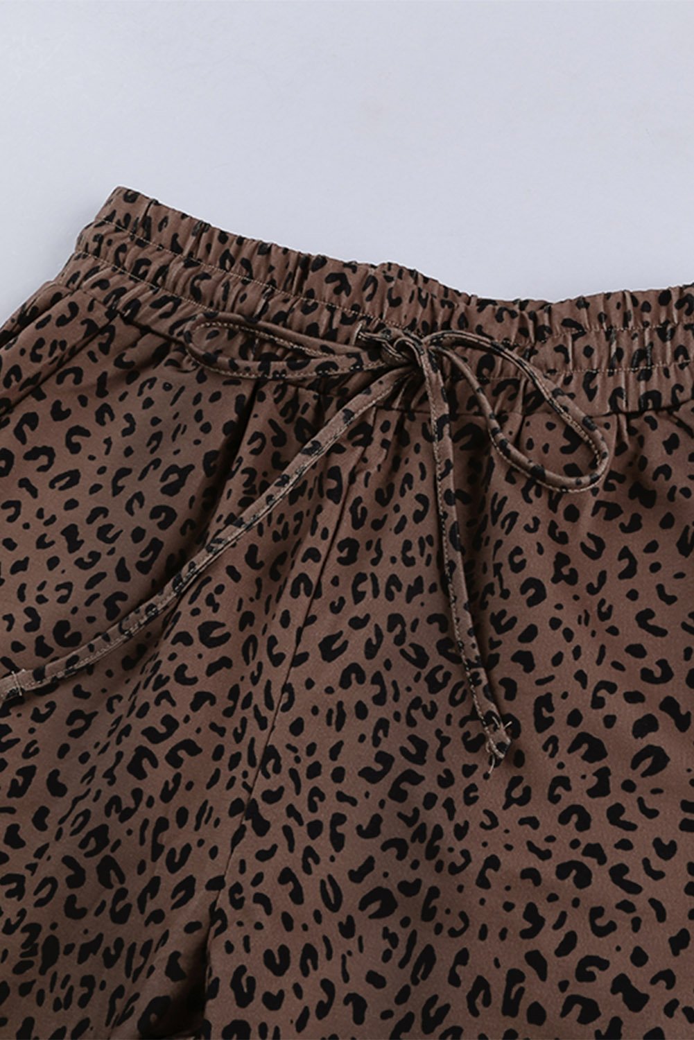 Brown Breezy Leopard Joggers