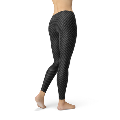 Carbon Fiber Black Leggings