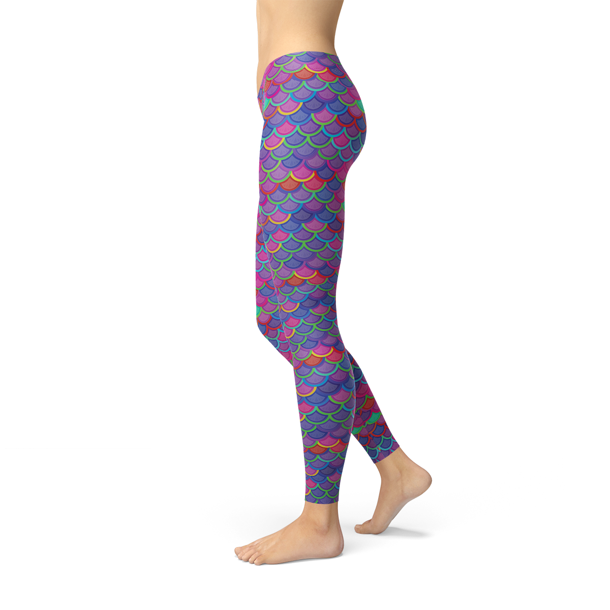 Pink Purple Mermaid Leggings