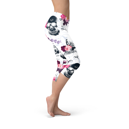 Day Of The Dead Capri Leggings