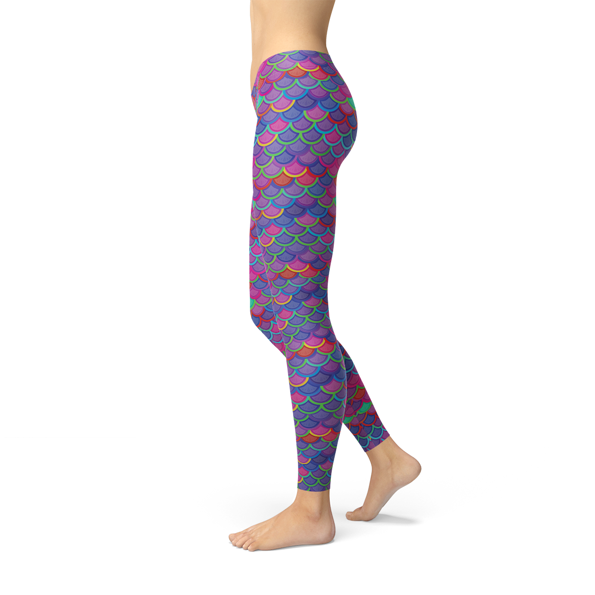 Mermaid Pink Purple Leggings