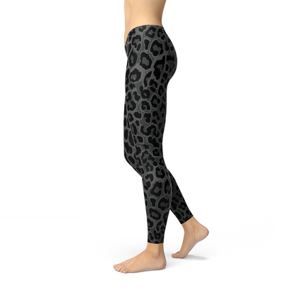 Black Leopard Spots Leggings