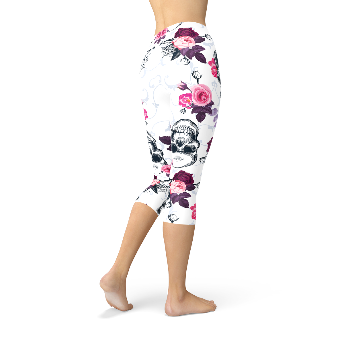 Day Of The Dead Capri Leggings