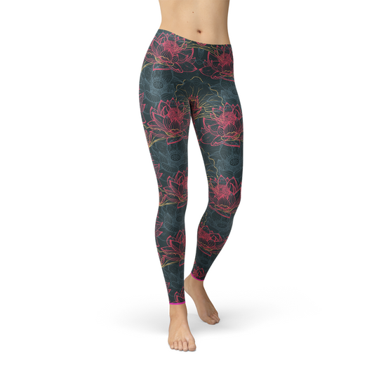 Floral Lotus Leggings