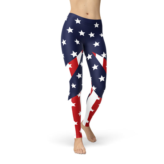 American Flag Leggings