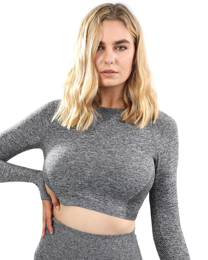 Seamless Sports Top - Grey