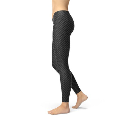 Carbon Fiber Black Leggings