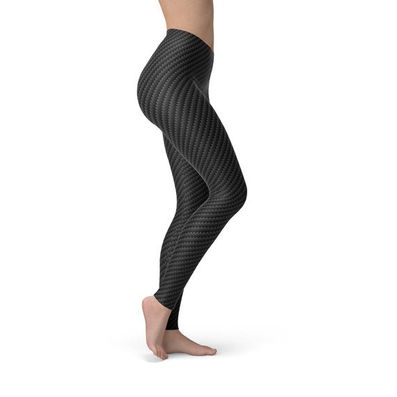 Carbon Fiber Black Leggings